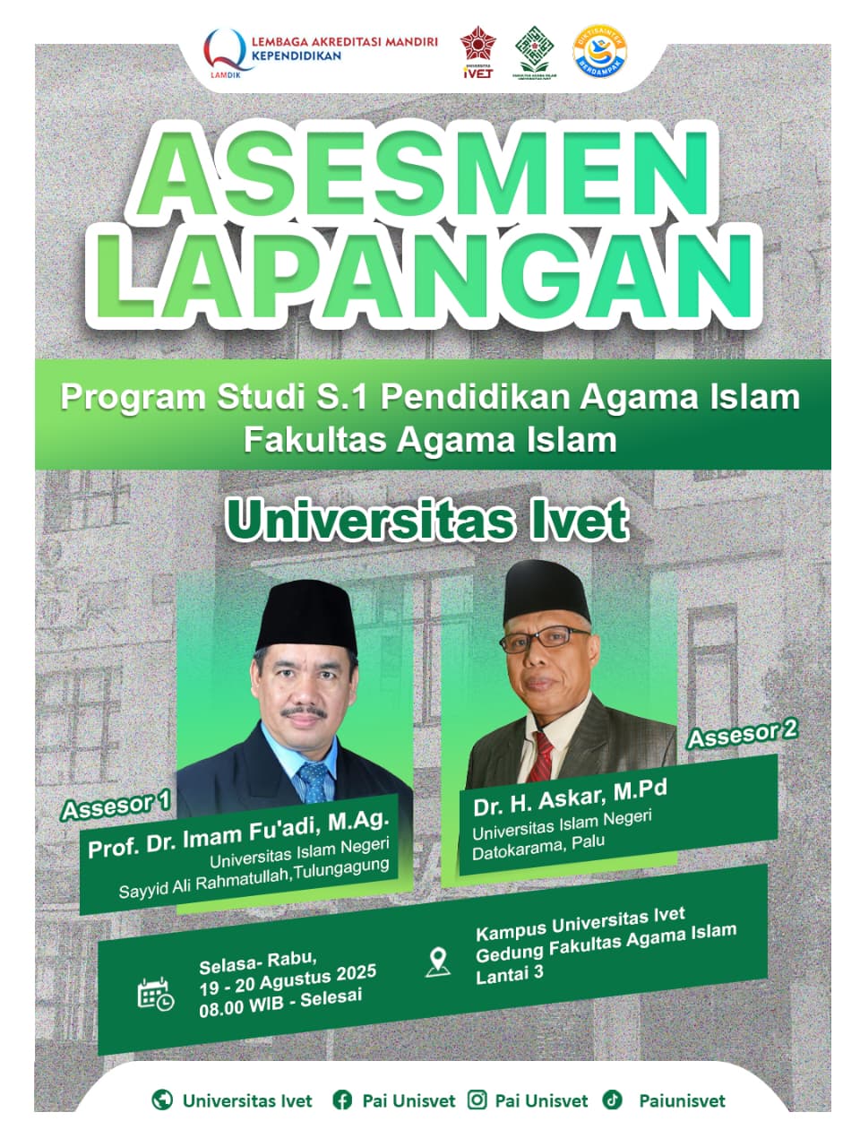 REUNI AKBAR UNIVERSITAS IVET SIAP DIGELAR: WADAH NOSTALGIA LINTAS ANGKATAN